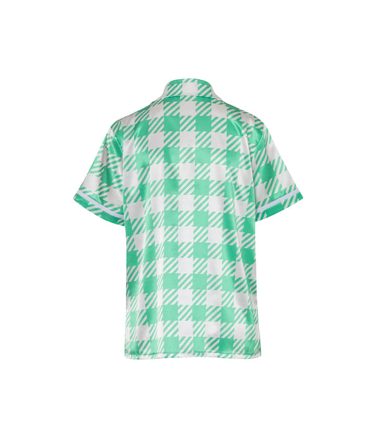Verdelimon - Shirts - Malambo - Printed - Green Squares - Back
