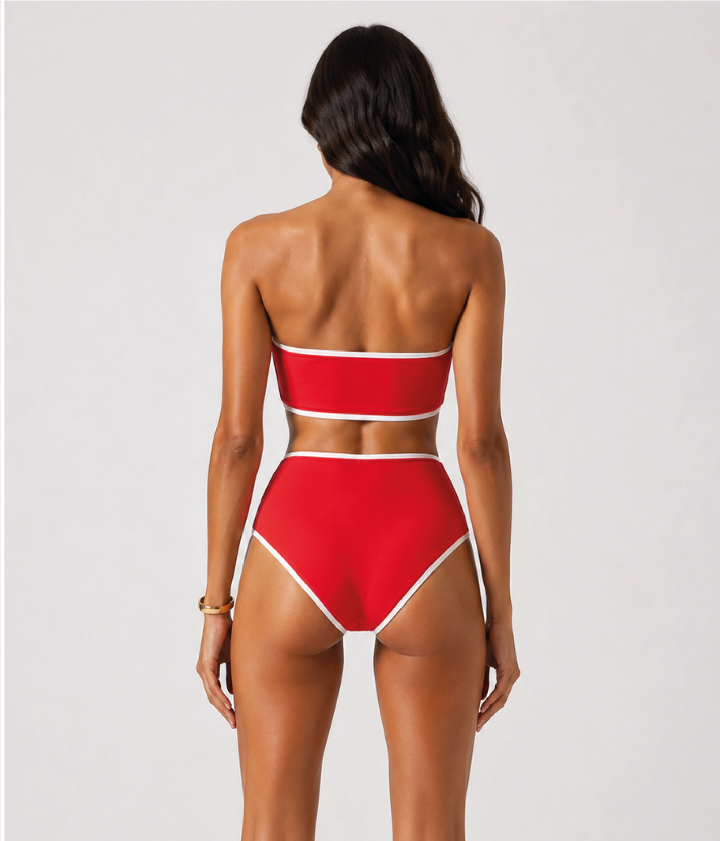 Top Ivy Cherry & White