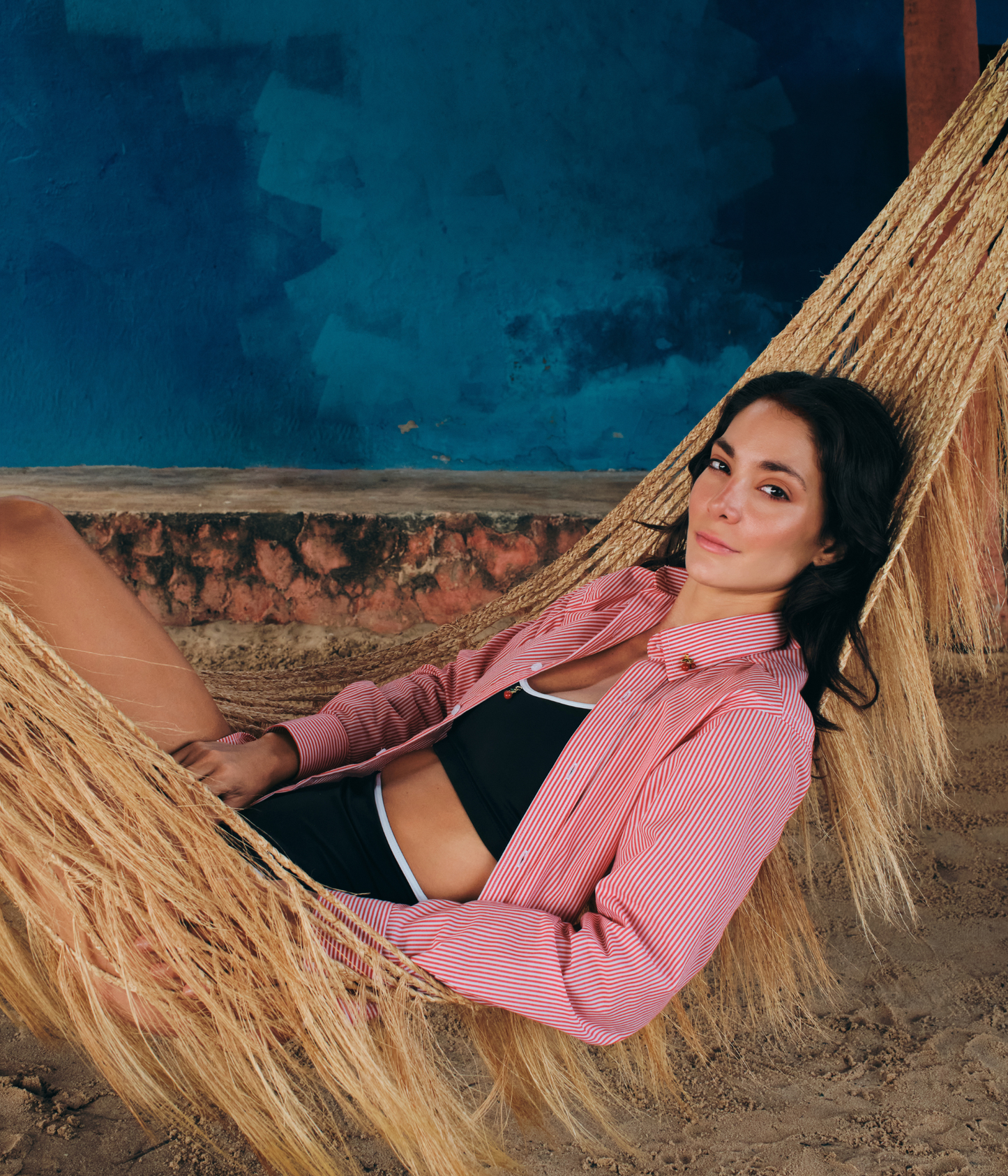 Camisa Marion Green Stripes