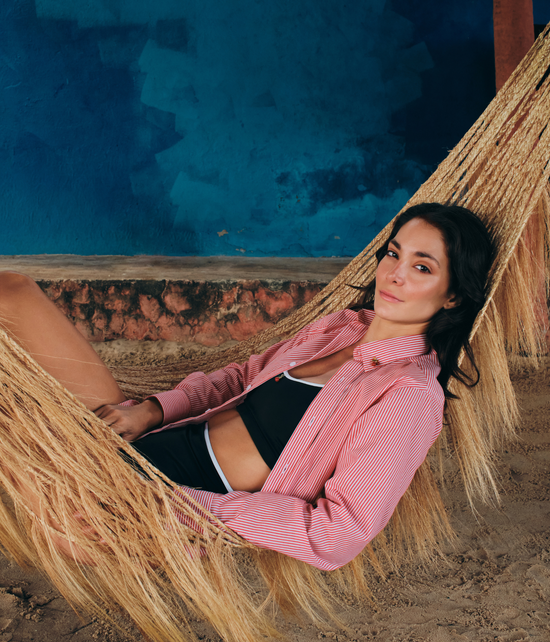 Camisa Marion Green Stripes