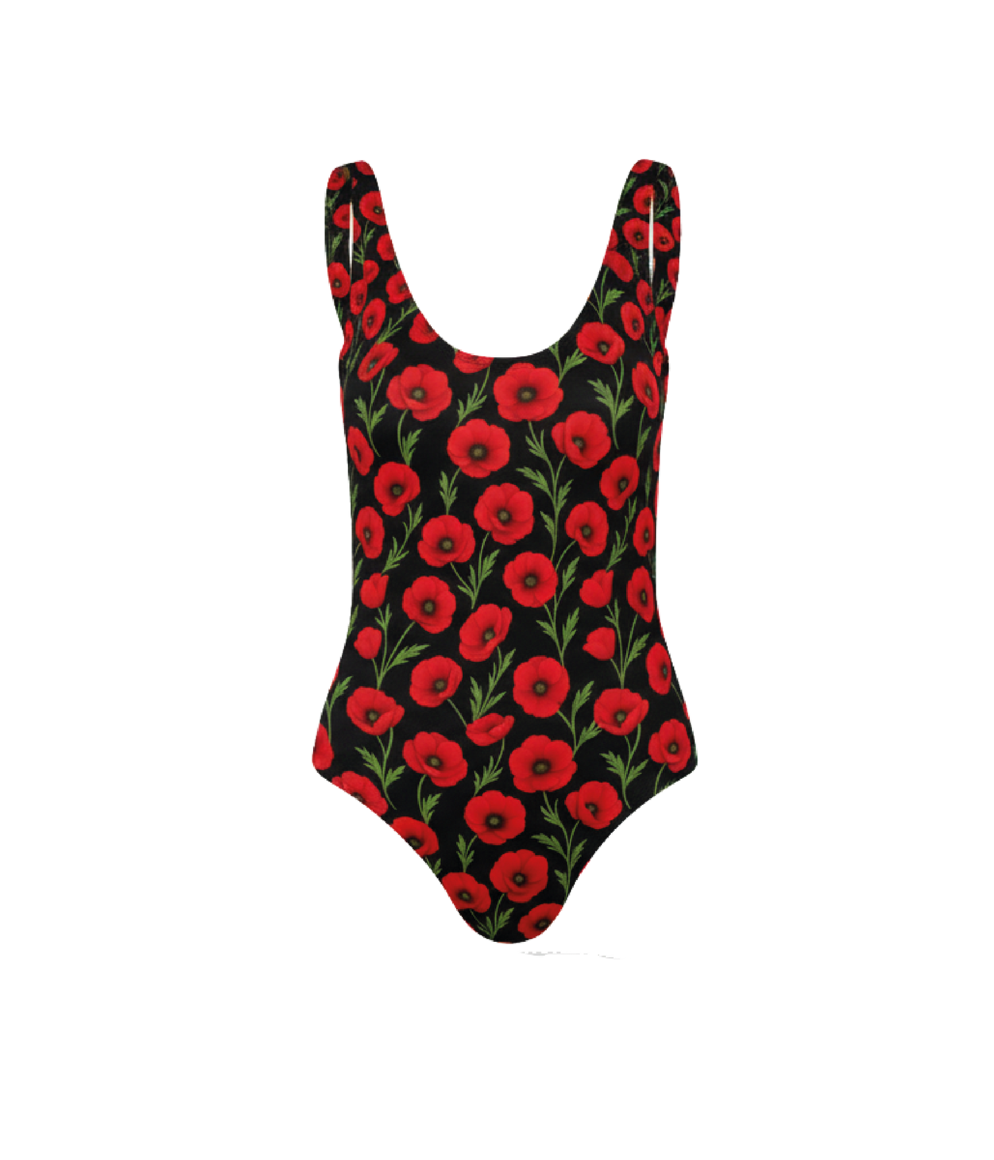 Enterizo Acacia Reversible Black Poppy & White Poppy