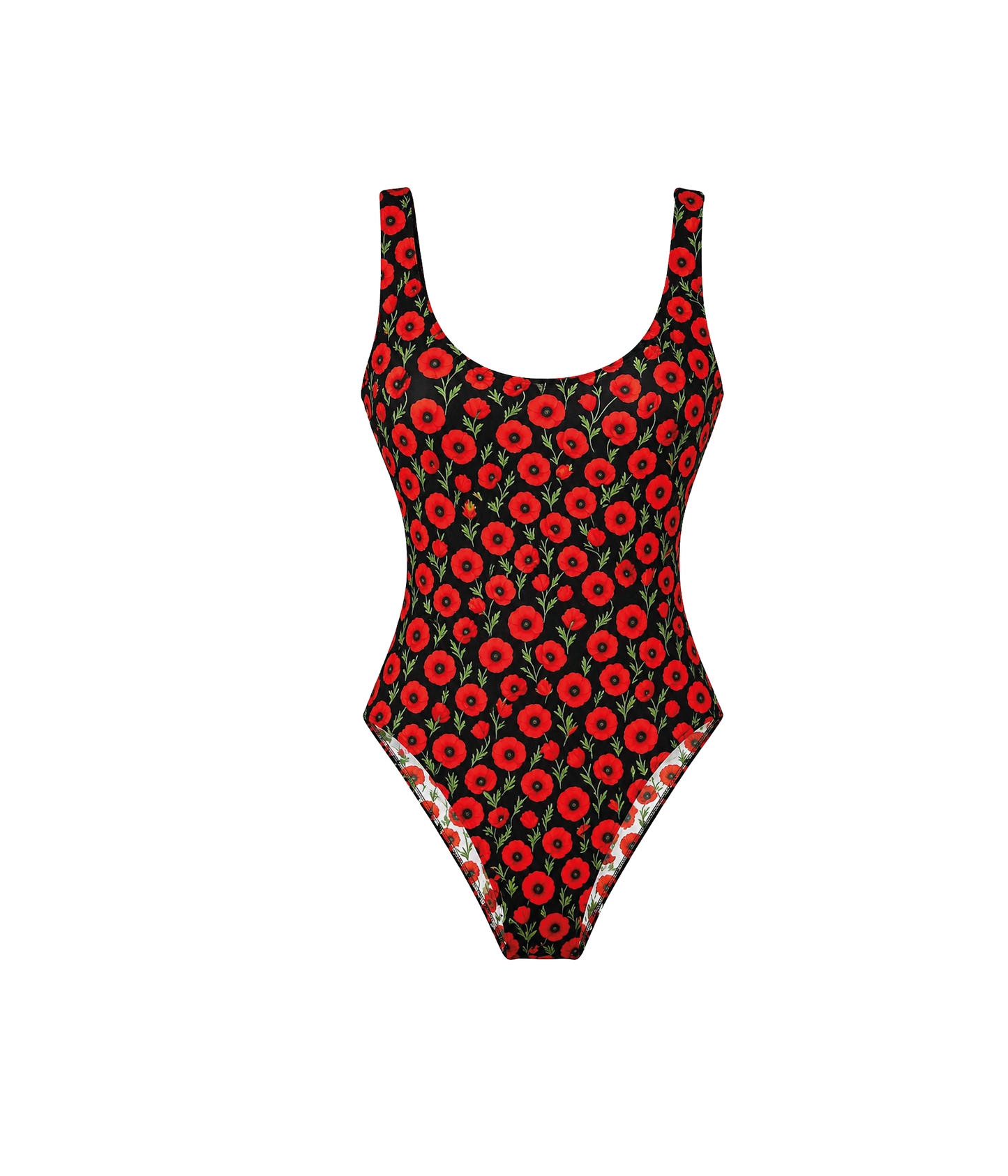 Enterizo Acacia Reversible Black Poppy & White Poppy