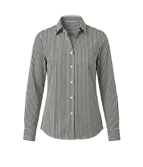 Camisa Marion Black Stripes