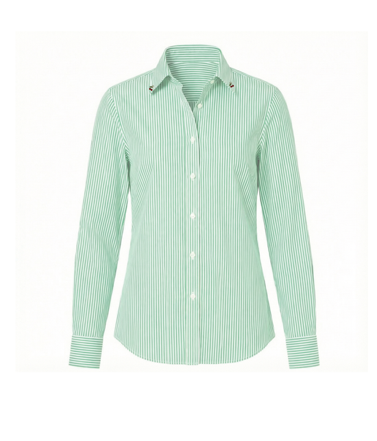 Camisa Marion Green Stripes