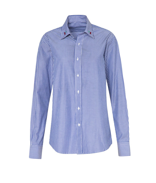Verdelimon - Camisa - Marion - Blue Stripes - Front