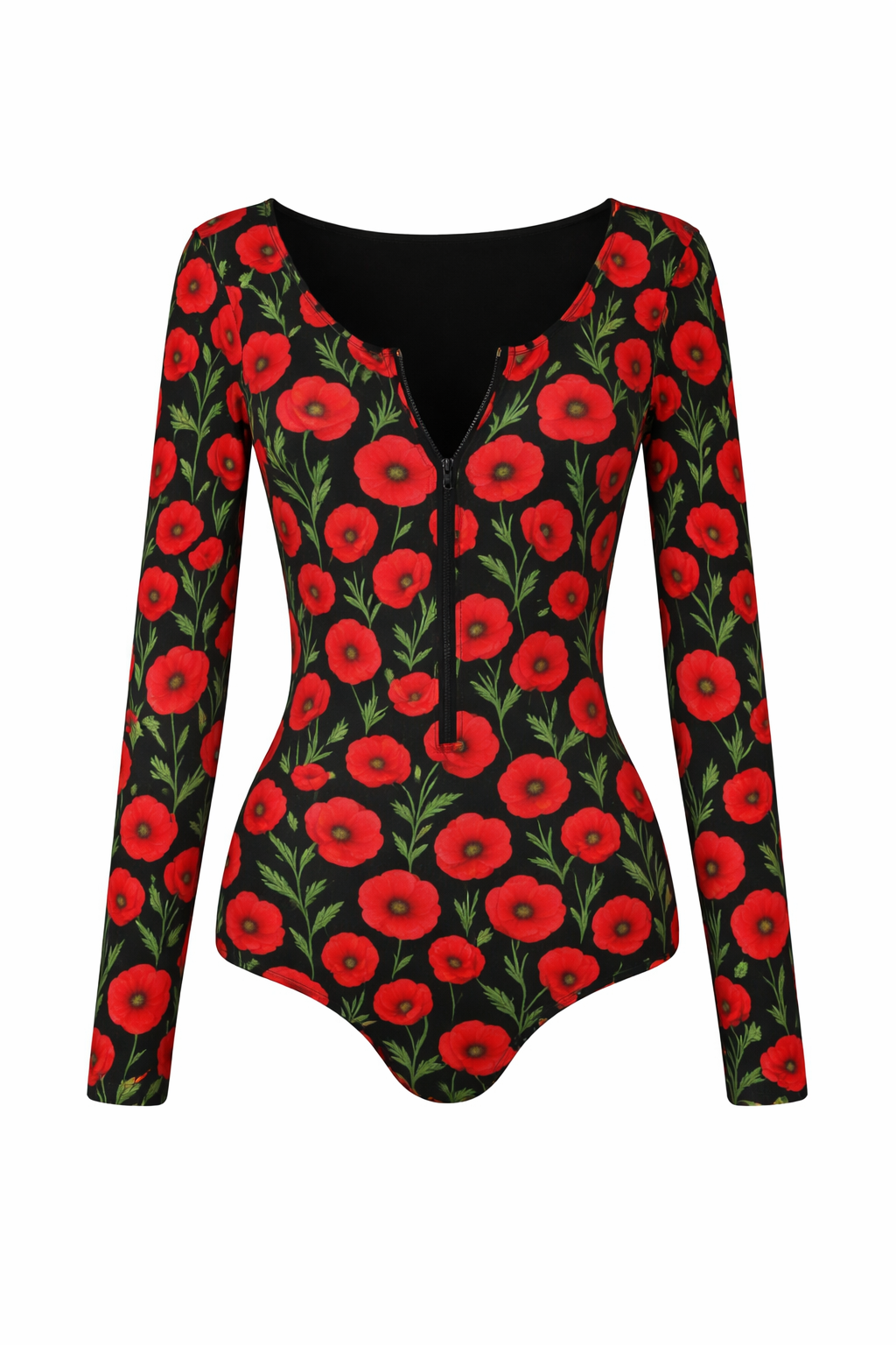 Enterizo Paradiso Black Poppy