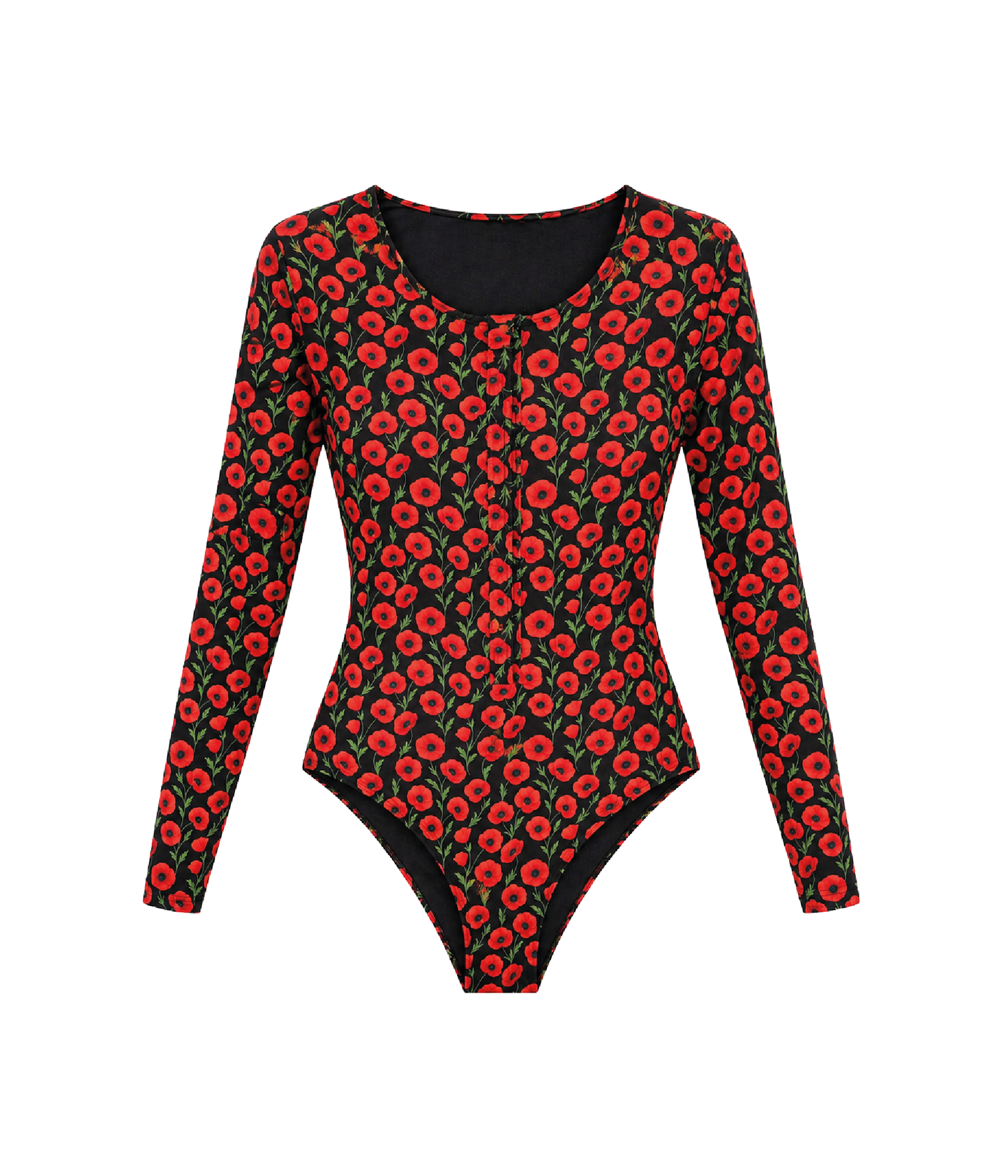 Enterizo Paradiso Black Poppy