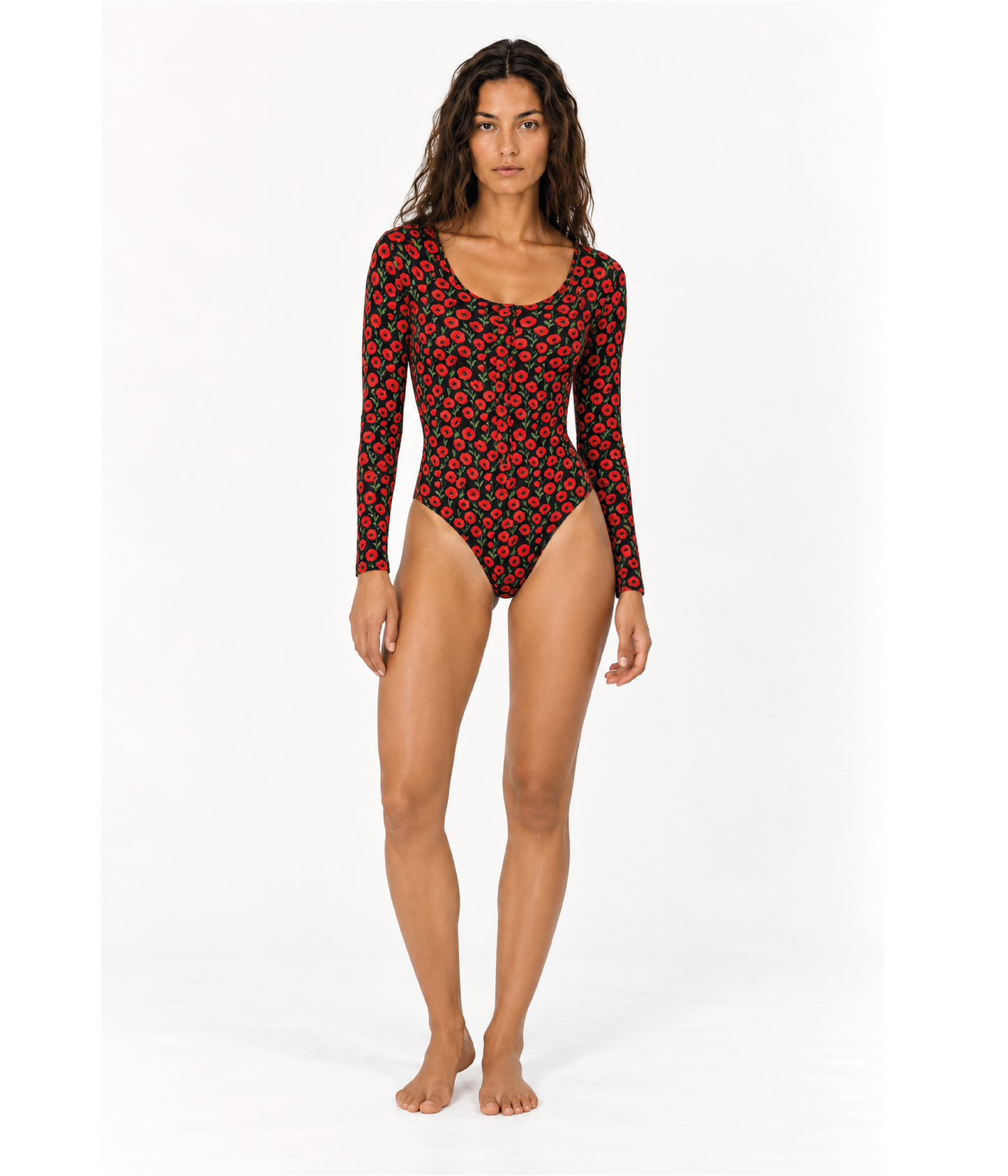 Enterizo Paradiso Black Poppy