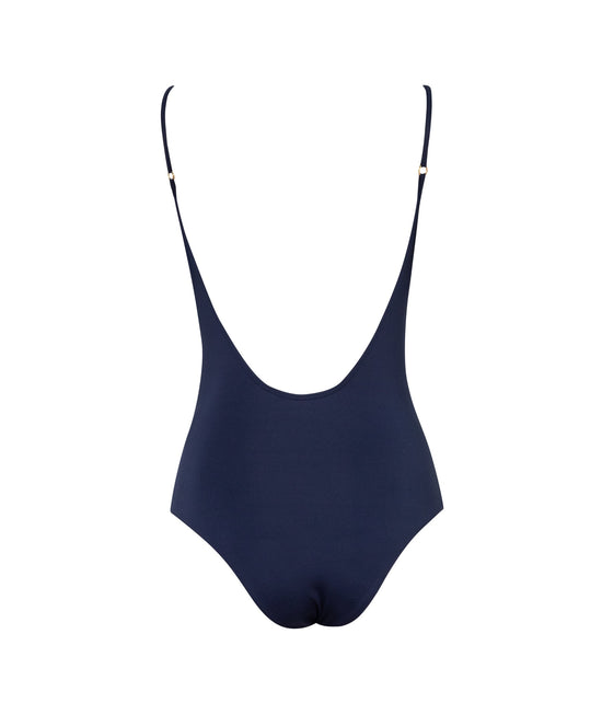 Verdelimon - One Piece - Tulum -  Les Coquettes - Navy French Waves - Back