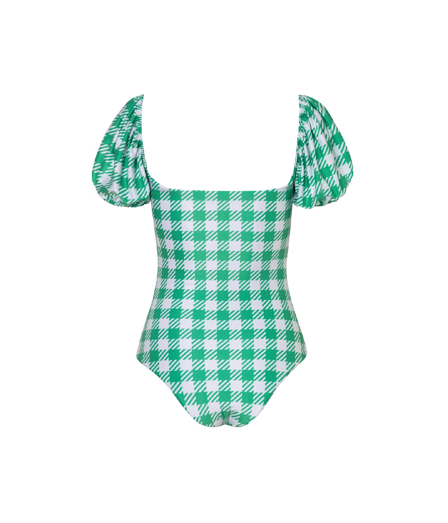 Verdelimon - One Piece - Alameda - Printed - Green Squares - Back