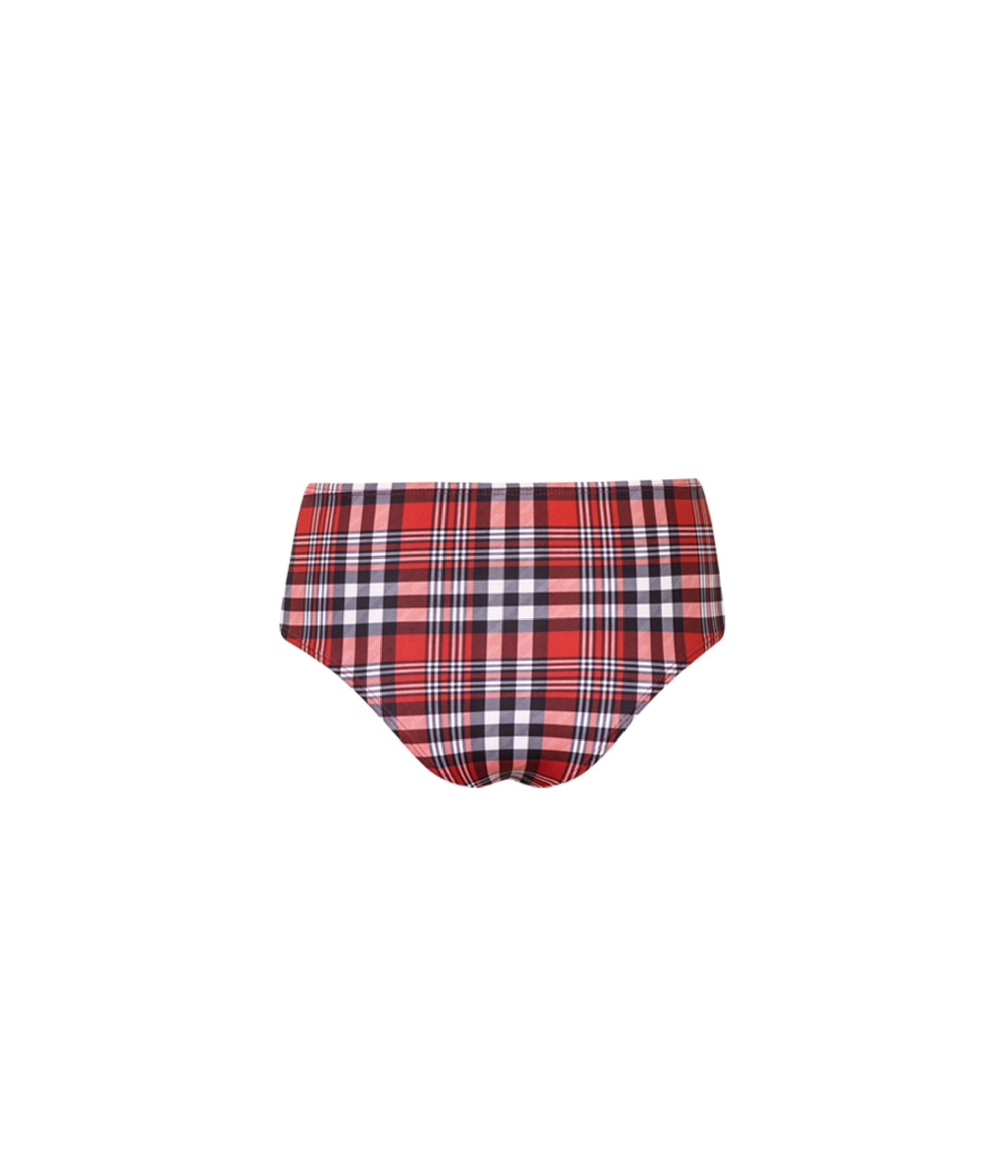 Verdelimon - Bikini Botttom - Angeles - Printed - Red Tartan - Back