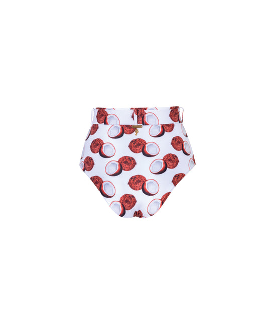 Verdelimon - Bikini Bottom - Arusi - Printed - White Cocos - Back