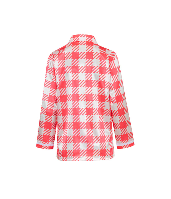Verdelimon - Shirts - Bali - Printed - Red Squares - Back