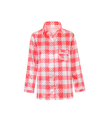 Verdelimon - Shirts - Bali - Printed - Red Squares - Front