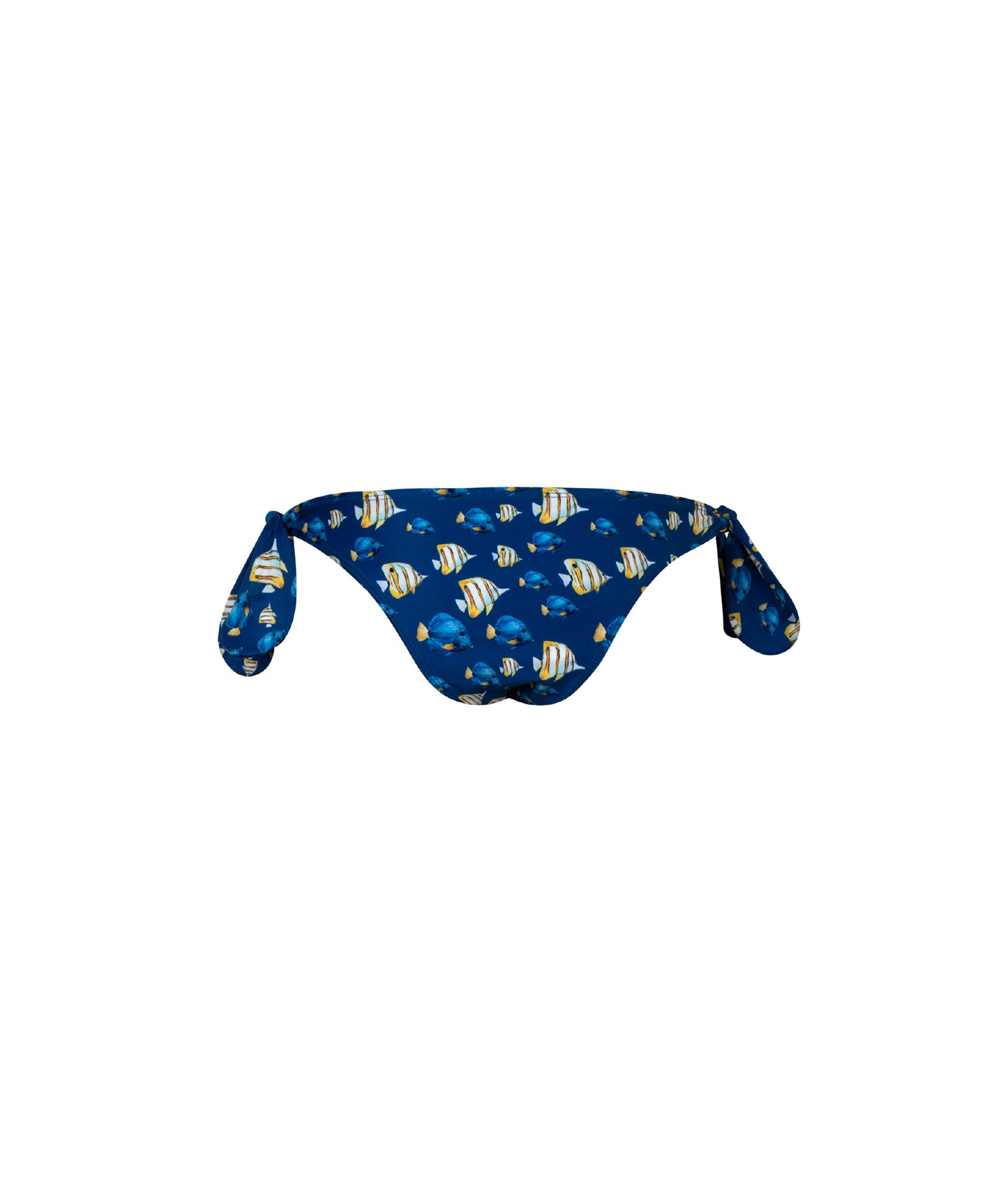 Cargar imagen en el visor de la galería, Verdelimon - Bikini Bottom - Baltico - Printed - Bright  Blue Fish - Back
