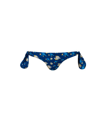 Verdelimon - Bikini Bottom - Baltico - Printed - Bright  Blue Fish - Front