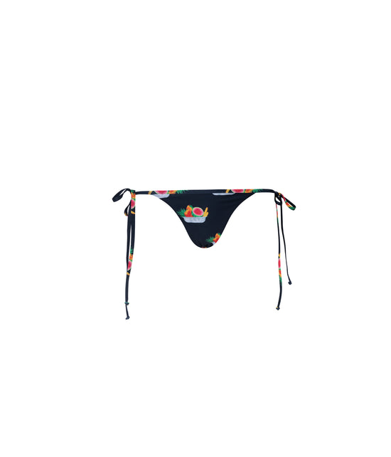 Cargar imagen en el visor de la galería, Verdelimon - Bikini Bottom - Bauta - Printed - Black Frutero  - Front

