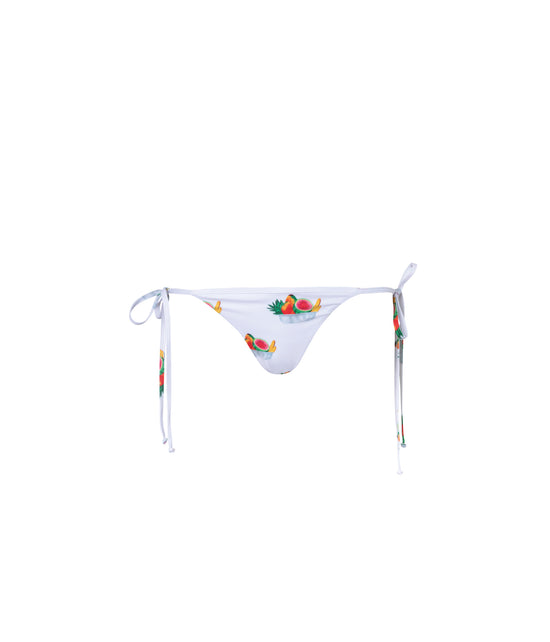 Cargar imagen en el visor de la galería, Verdelimon - Bikini Bottom - Bauta - Printed - White  Frutero  - Front
