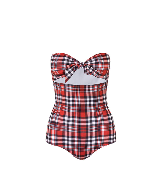 Verdelimon - One Piece - Dakota - Printed - Red Tartan - Front