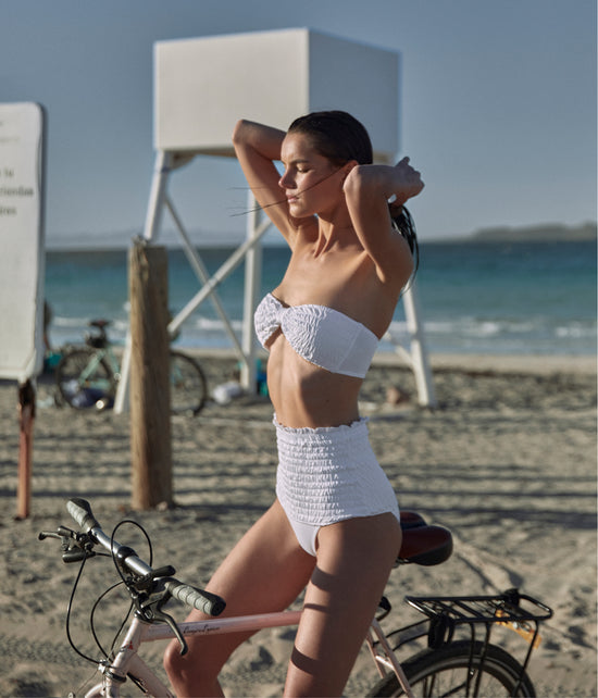Verdelimon - Bikini Top - Loira - Printed - White - 2