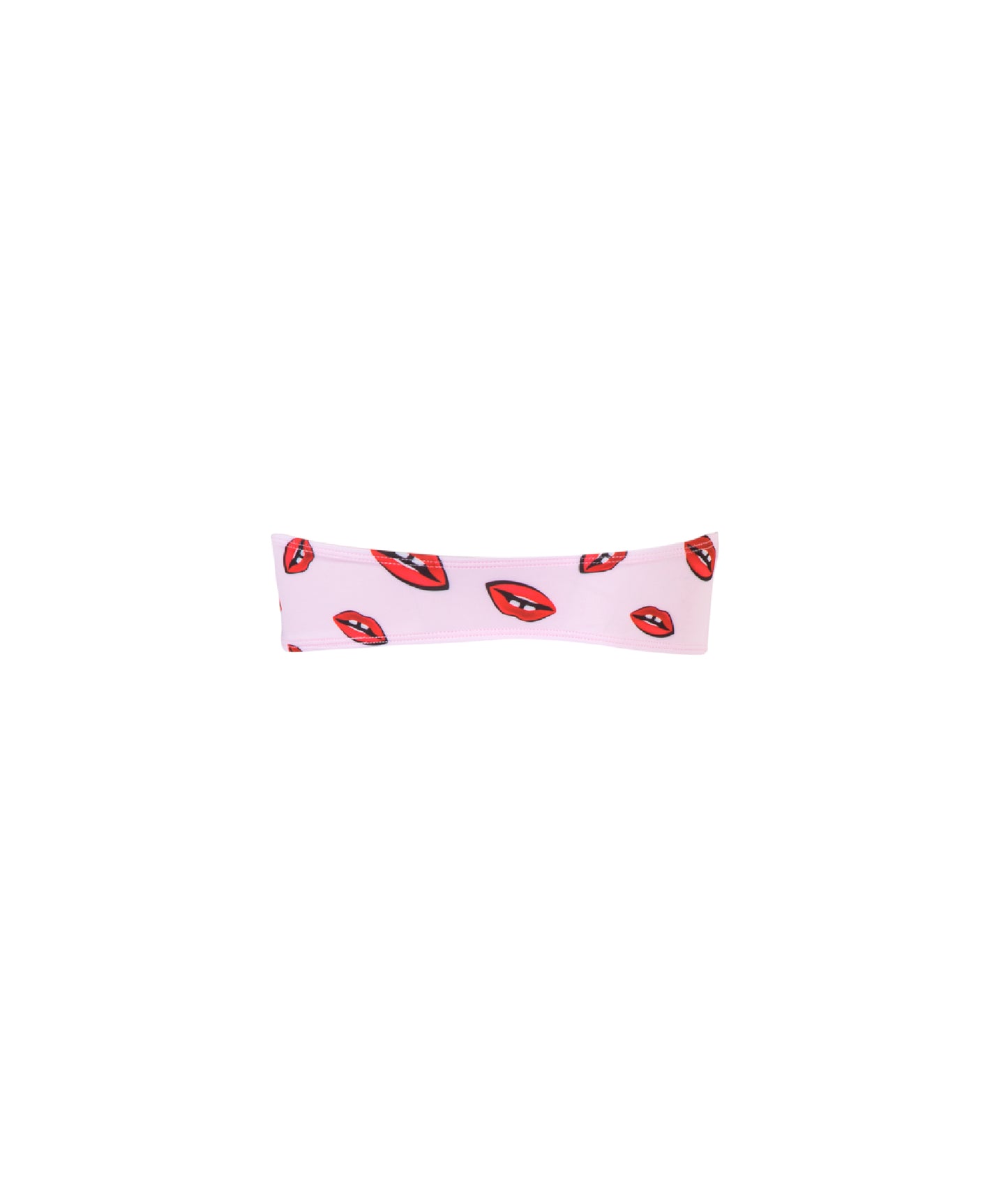 Cargar imagen en el visor de la galería, Verdelimon - Bikini Top - Malibu - Printed - Pink Lips - Back
