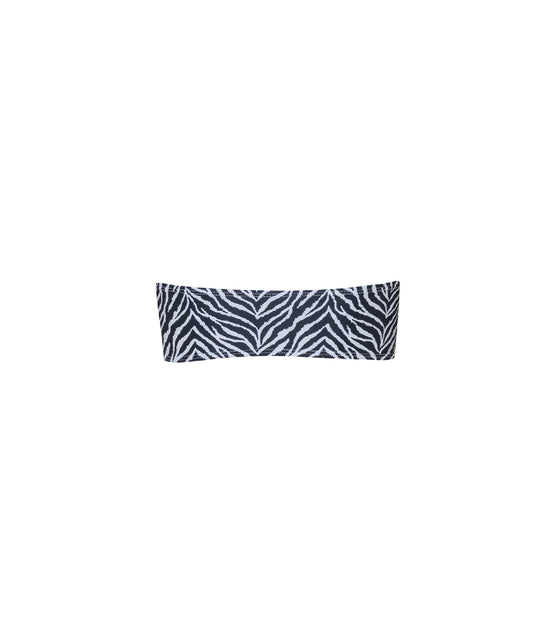 Cargar imagen en el visor de la galería, Verdelimon - Bikini Top - Malibu - Printed - Zebra - Back
