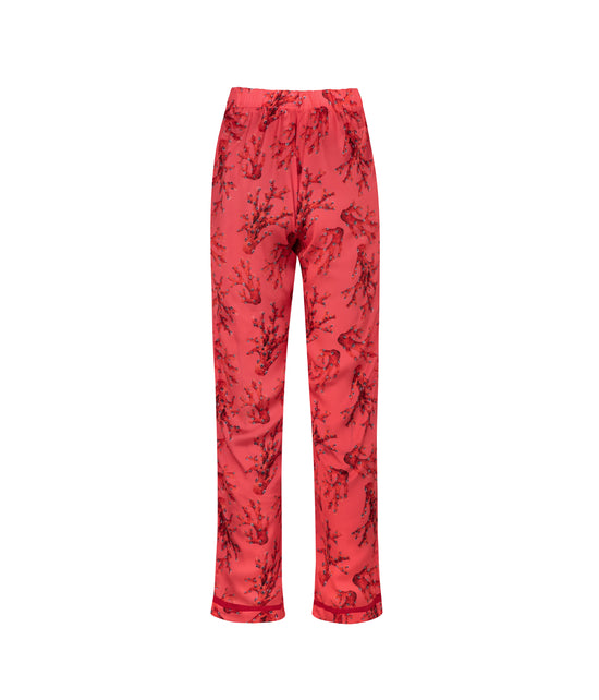 Verdelimon - Pants - Maui - Printed - Pink Corals - Back