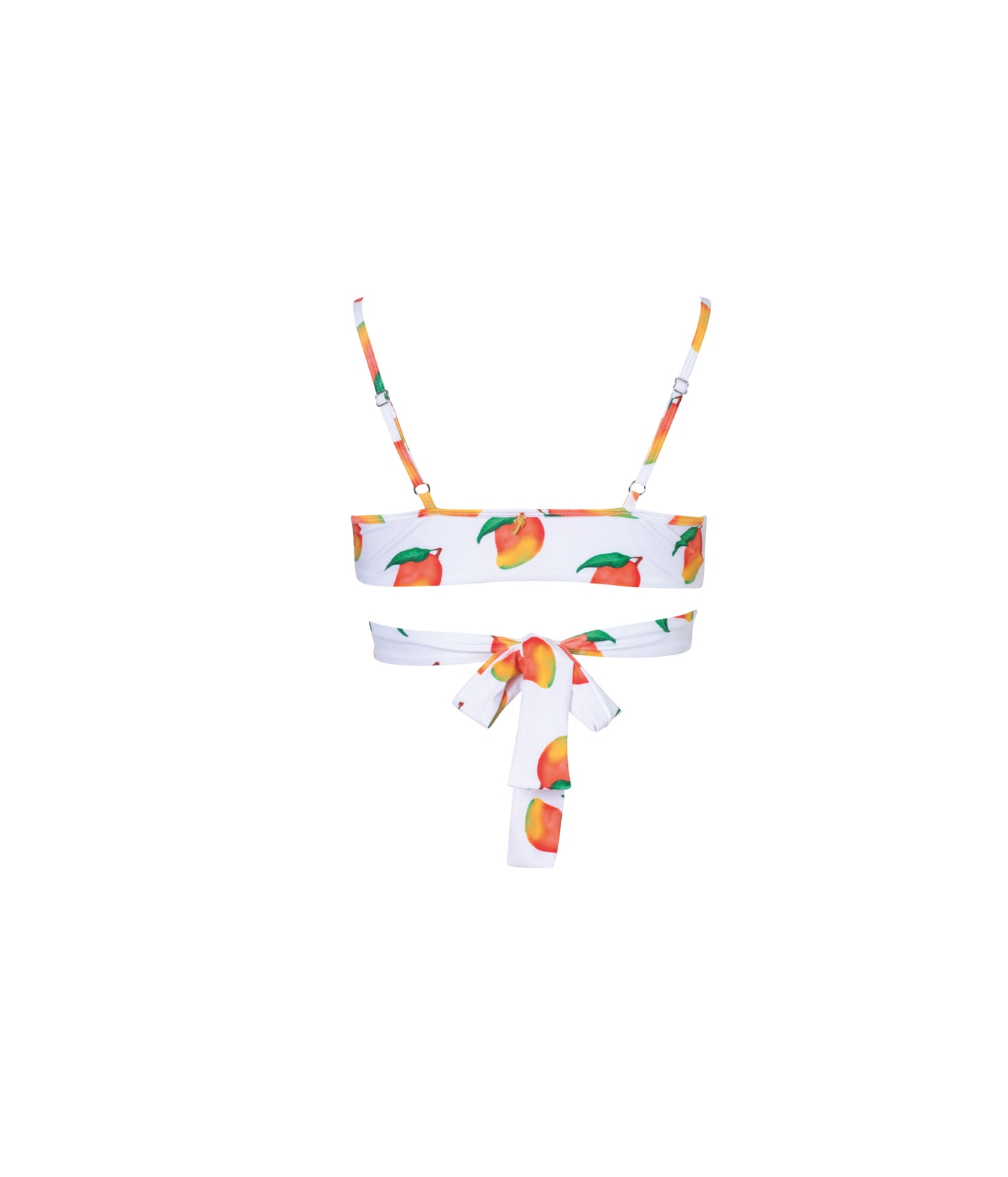 Verdelimon - Bikini Top - Miramar - Printed - White Mangos - Back
