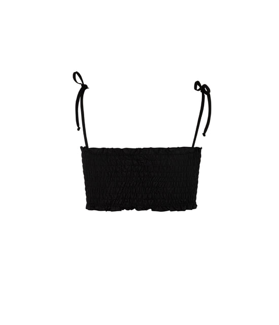 Cargar imagen en el visor de la galería, Verdelimon - Bikini Top - Missouri - Printed - Black - Back
