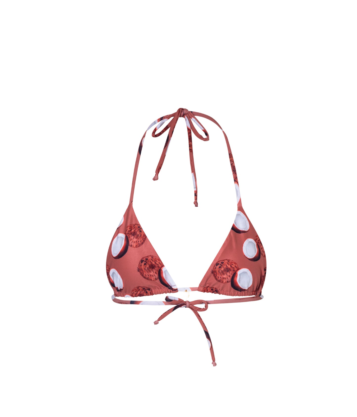 Verdelimon - Bikini Top - Moa - Printed - Salmon Cocos - Front 