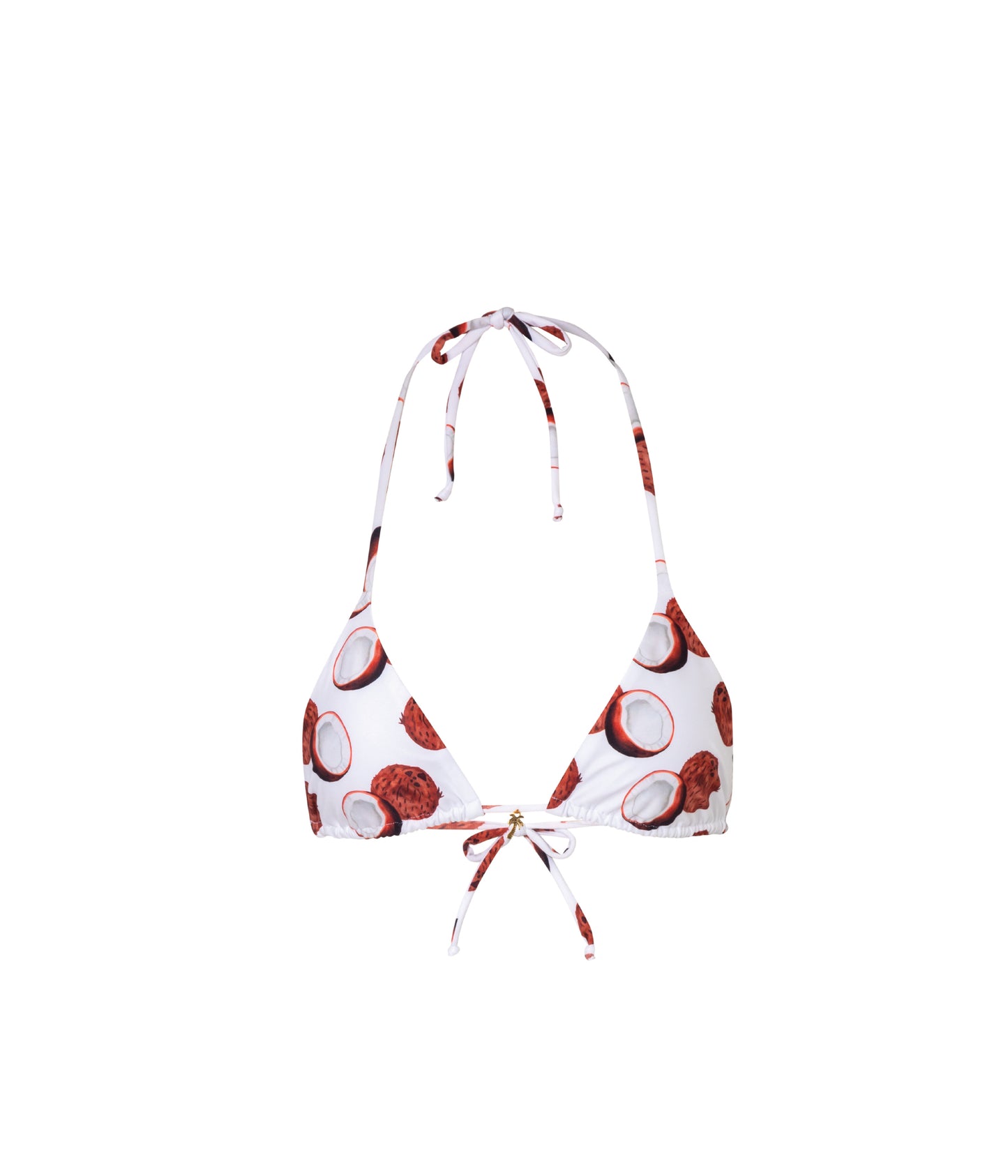Verdelimon - Bikini Top - Moa - Printed - White Cocos - Front