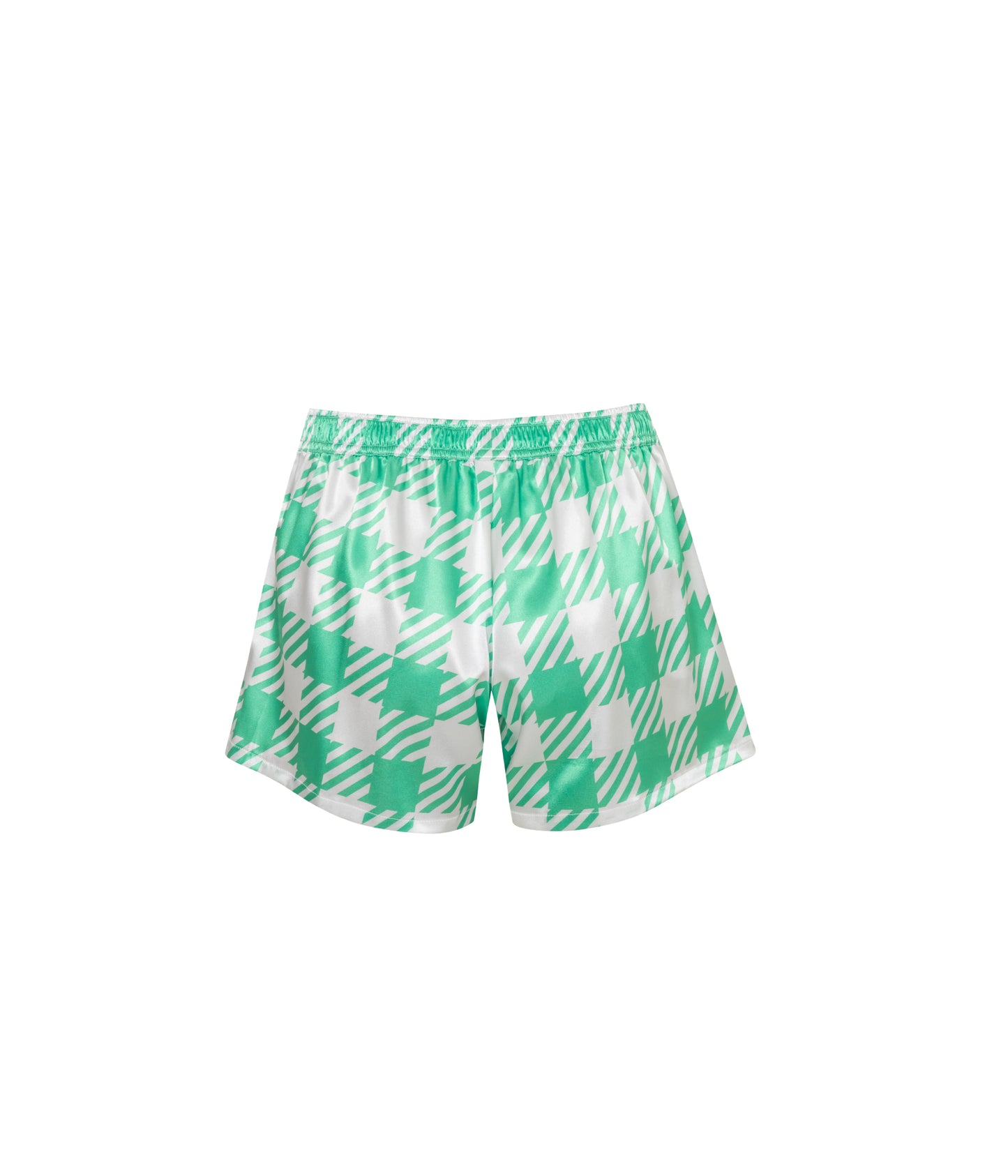 Verdelimon - Shorts - Santorini - Printed - Green Squares - Back