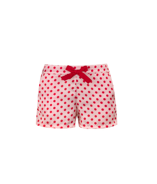 Verdelimon - Shorts - Santorini - Printed - Pink Dots - Front