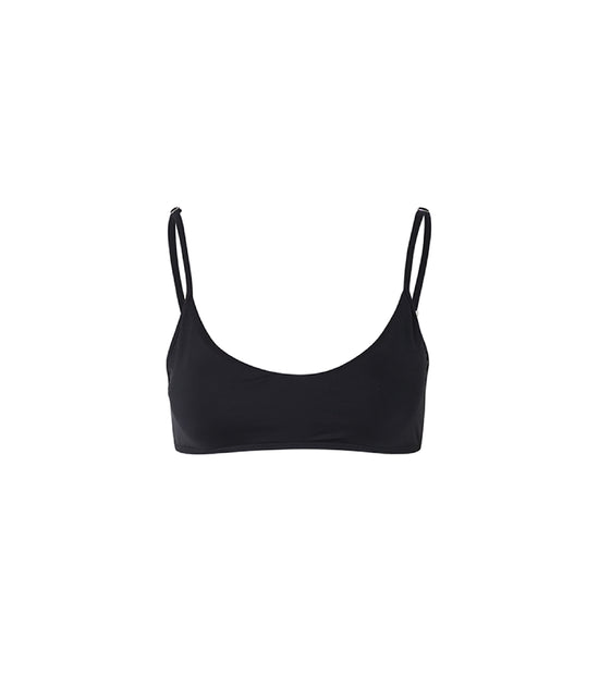 Verdelimon - Bikini Top - Sol - Printed - Black - Front