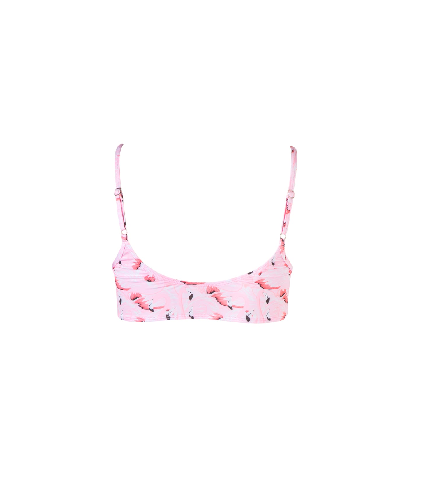 Cargar imagen en el visor de la galería, Verdelimon - Bikini Top - Sol - Printed - Pink Flamingos - Back
