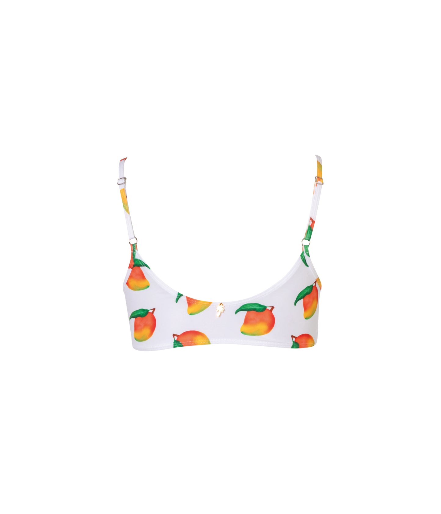 Cargar imagen en el visor de la galería, Verdelimon - Bikini Top - Sol - Printed - White Mangos - Back
