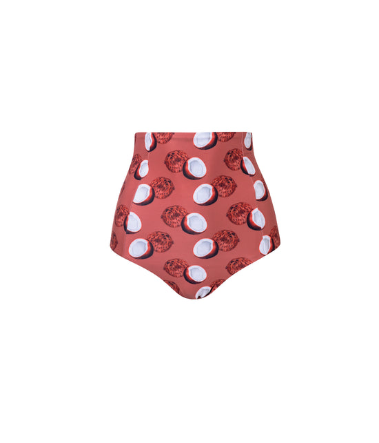 Verdelimon - Bikini Bottom - Tottori - Printed - Salmon Cocos - Front