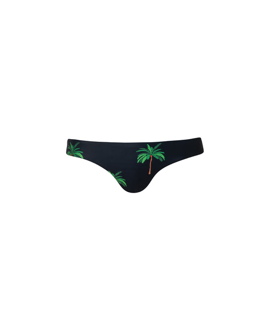 Cargar imagen en el visor de la galería, Verdelimon - Bikini Bottom -  Tunas - Printed - Black Palmeras - Front 
