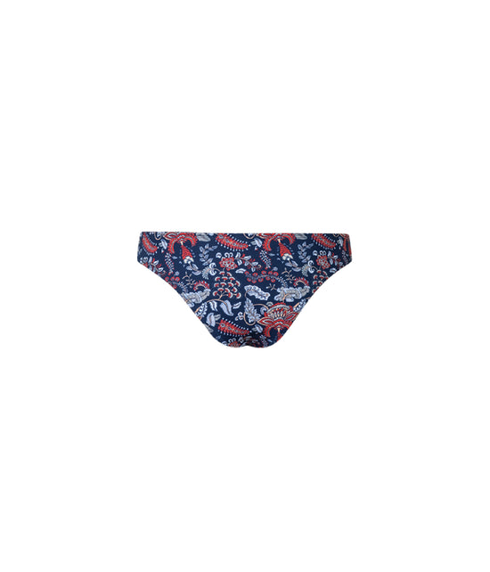 Verdelimon - Bikini Bottom - Tunas - Printed - Blue Floral - Back
