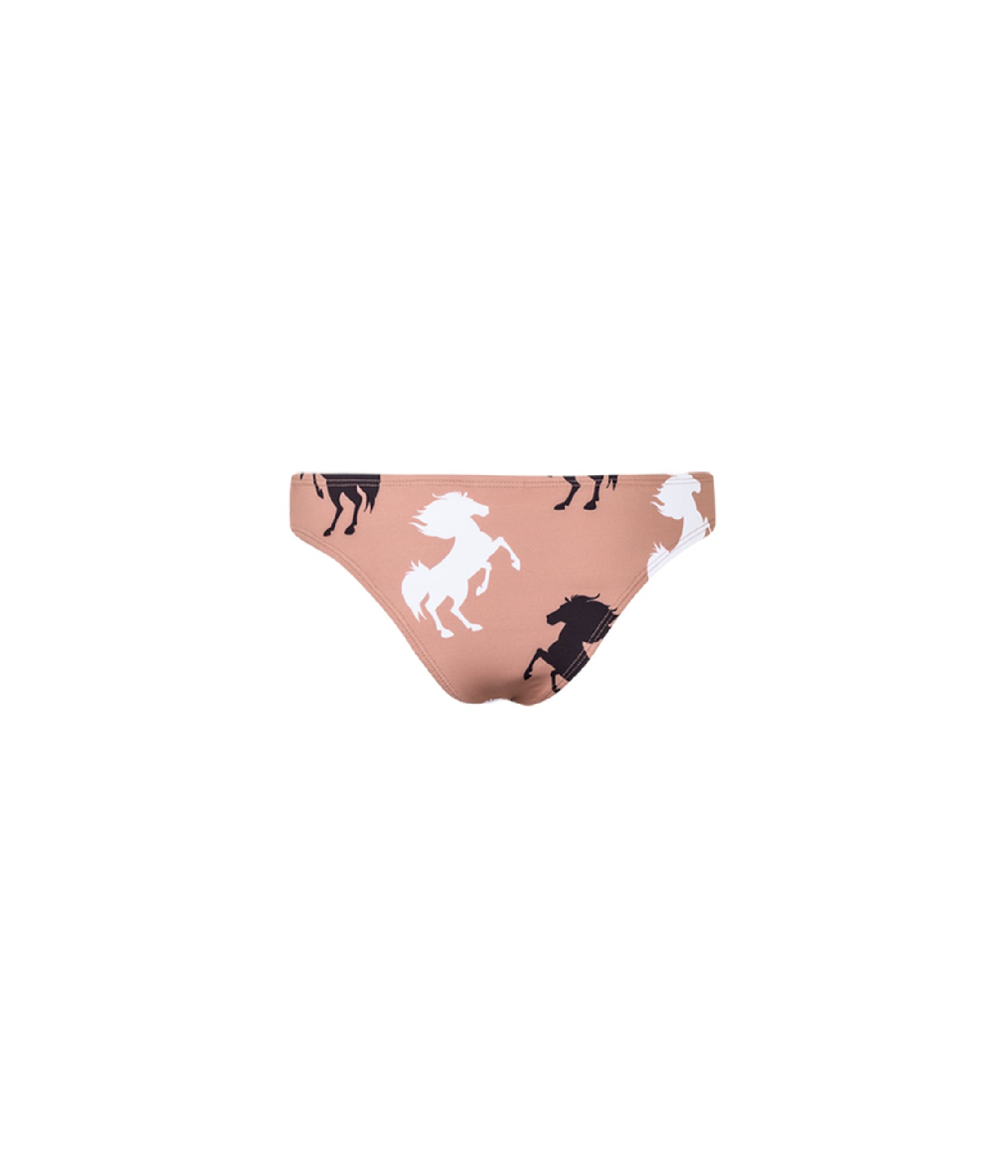 Cargar imagen en el visor de la galería, Verdelimon - Bikini Bottom - Tunas - Printed - Brown  Horses - Back
