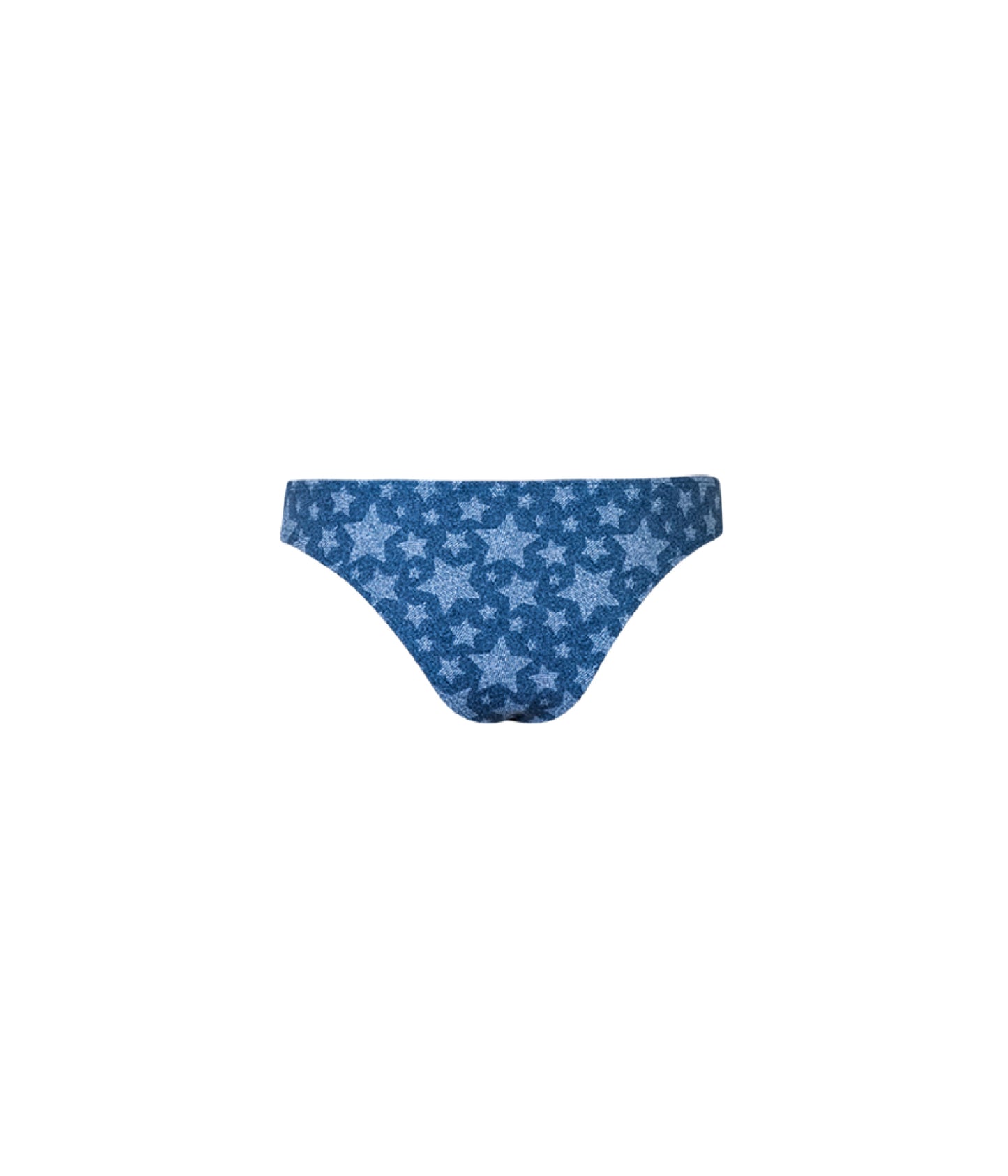 Verdelimon - Bikini Bottom - Tunas - Printed - Denim Strars - Back