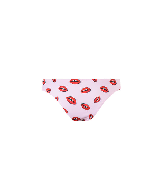Verdelimon - Bikini Bottom - Tunas - Printed - Pink Lips - Back