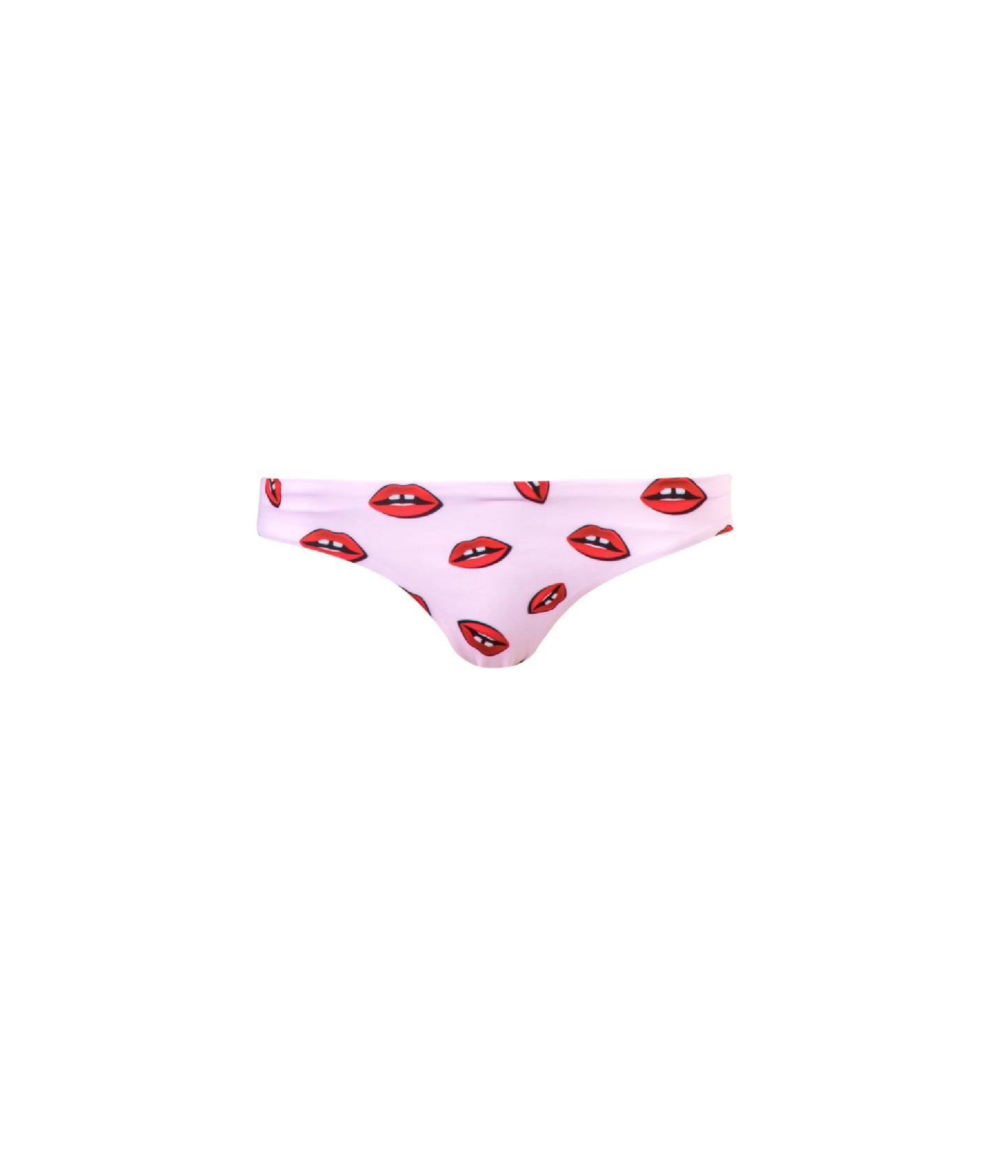 Verdelimon - Bikini Bottom - Tunas - Printed - Pink Lips - Front
