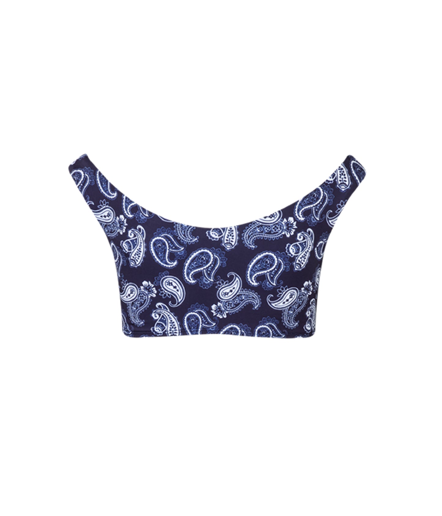 Cargar imagen en el visor de la galería, Verdelimon - Bikini Top - Victoria - Printed - Blue Paisley - Back
